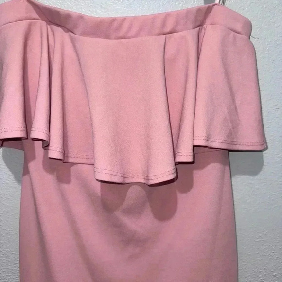 NWT!! Woman’s rue21 Dress, size L with Pink & ruffled top! - Picture 3 of 7